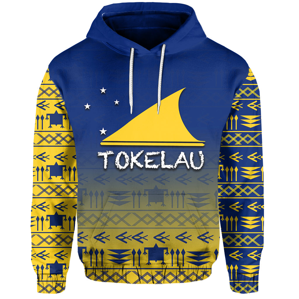 Custom Tokelau Hoodie Special Patterns LT6 Unisex Blue - Polynesian Pride