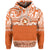 Tailulu College Hoodie Tonga Patterns Unisex Orange - Polynesian Pride