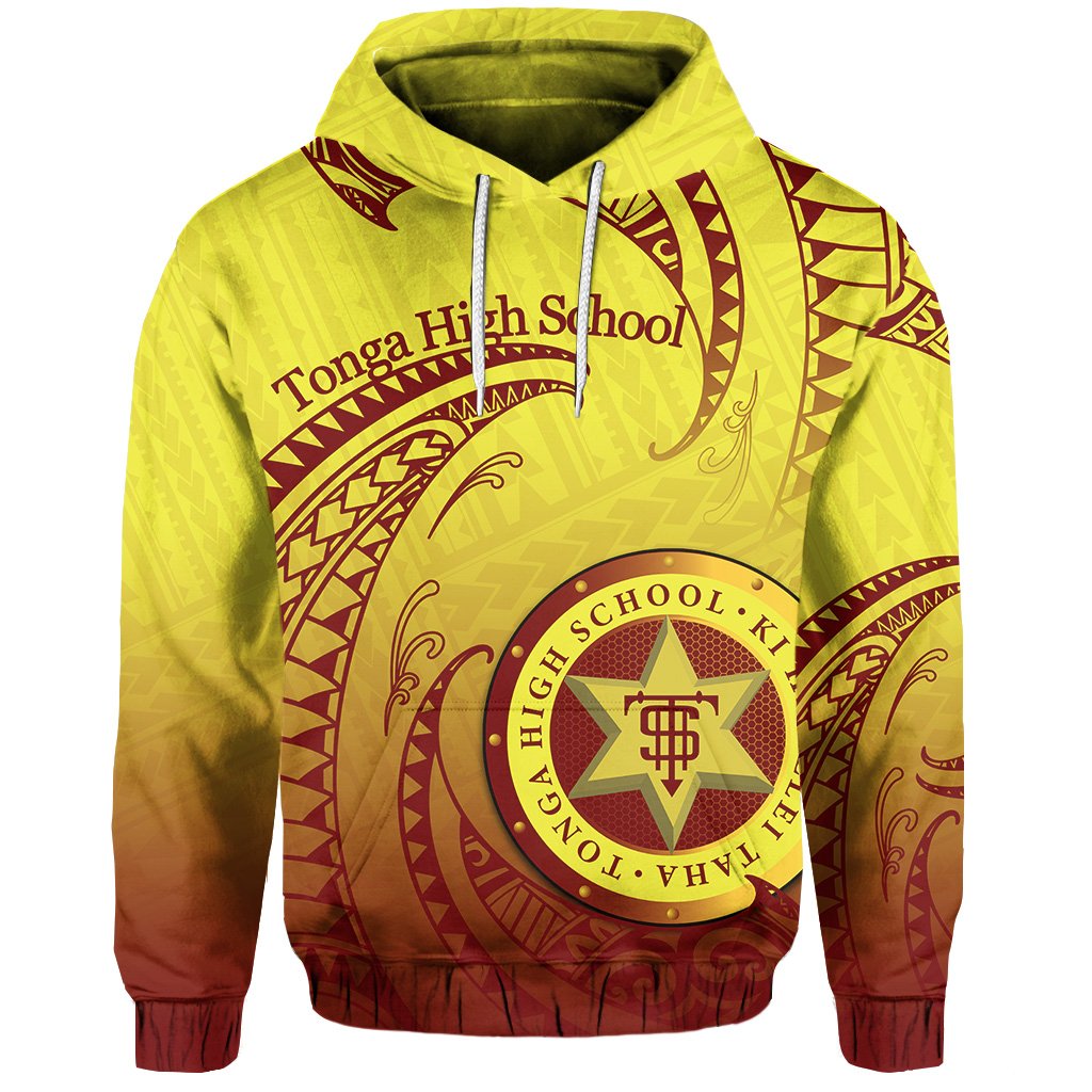 Tonga High School Hoodie Special Polynesian No.2 Unisex Yellow - Polynesian Pride