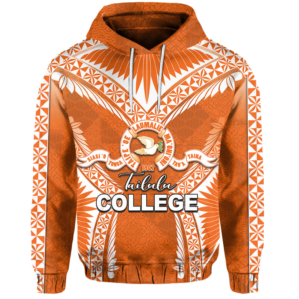 Custom Tailulu College Hoodie Orange Style LT6 Unisex Orange - Polynesian Pride