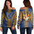 Hawaii - Kalaheo High Women's Off Shoulder Sweatshirt AH Blue - Polynesian Pride