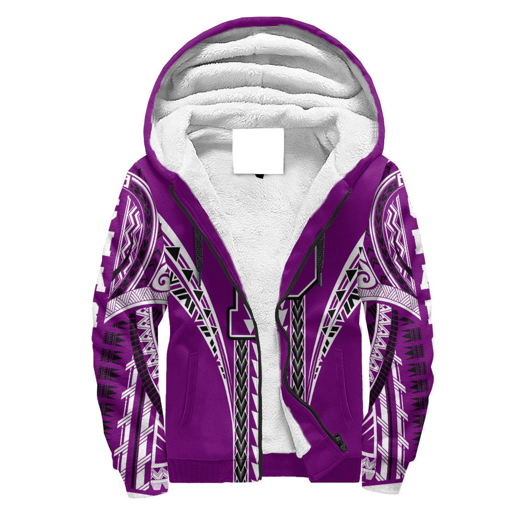 Hawaii - Pearl City High Sherpa Hoodie AH Purple - Polynesian Pride