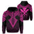 Hawaii Polynesian Hoodie Limited Tab Style Pink Unisex Black - Polynesian Pride