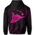 Polynesian Kanaka Shaka Map of Hawaii Hoodie Pink - Polynesian Pride