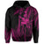 Hawaii King Polynesian Hoodie Durk Style Pink - Polynesian Pride