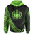 Samoa Hoodie Green Polynesian Patterns Sport Style Unisex Black - Polynesian Pride