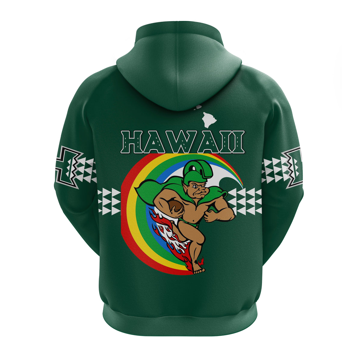 Hawaii Rainbow Warriors Zip Hoodie LT4 - Polynesian Pride