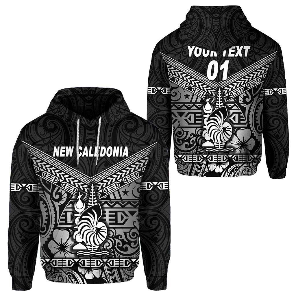 Custom New Caledonia Hoodie Simple Style Black LT8 Black - Polynesian Pride