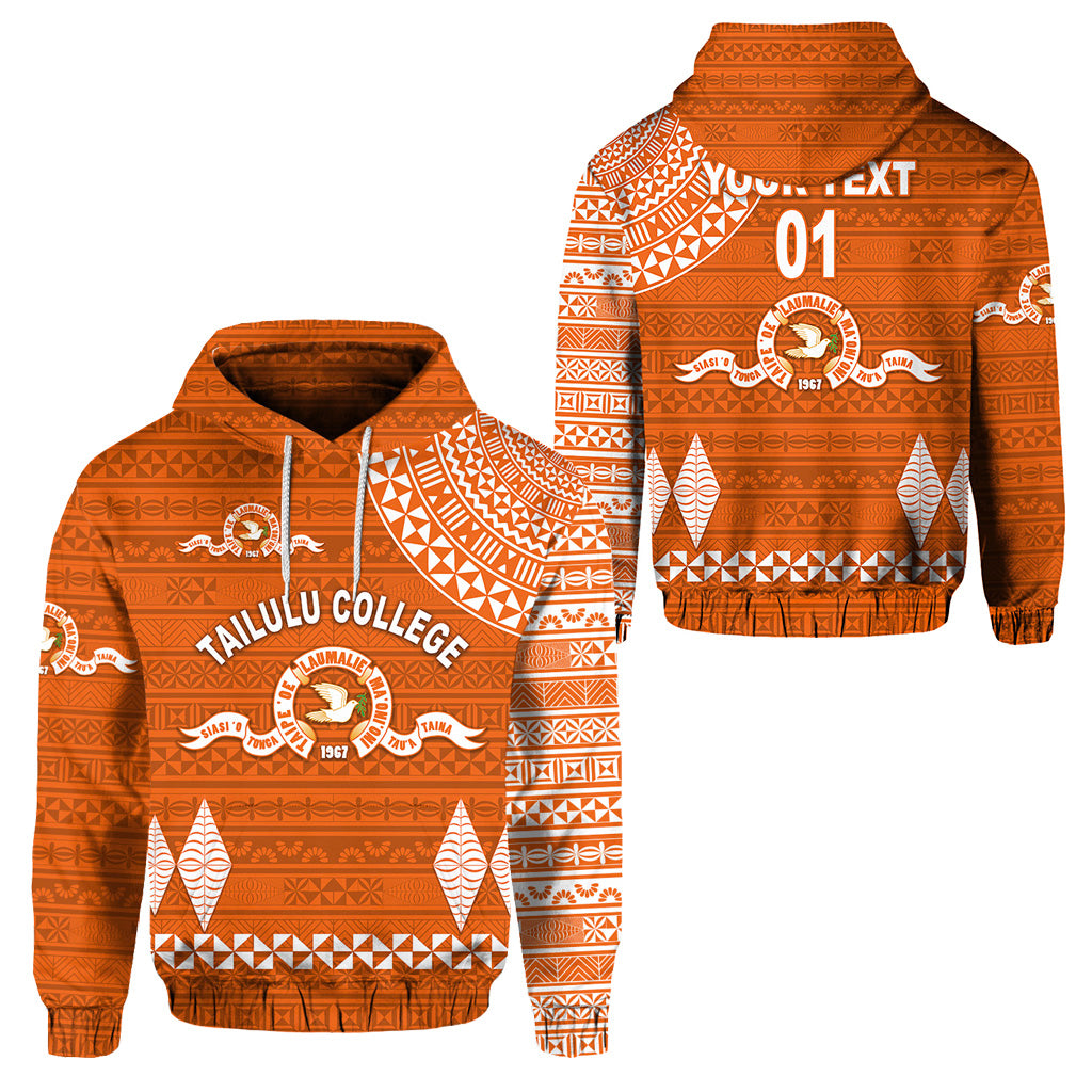 Custom Tonga Tailulu College Hoodie Simple Style LT8 Unisex Orange - Polynesian Pride