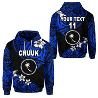 Custom FSM Chuuk Hoodie Unique Vibes Blue LT8 Unisex Blue - Polynesian Pride