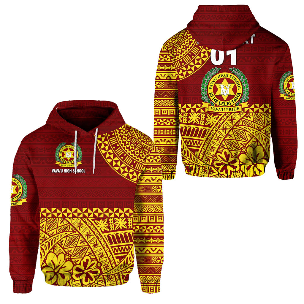 Custom Tonga Vavau High School Hoodie Kupesi Vibes Maroon LT8 - Polynesian Pride