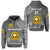 Custom Tonga Vavau High School Hoodie Simple Style Full Grey LT8 - Polynesian Pride