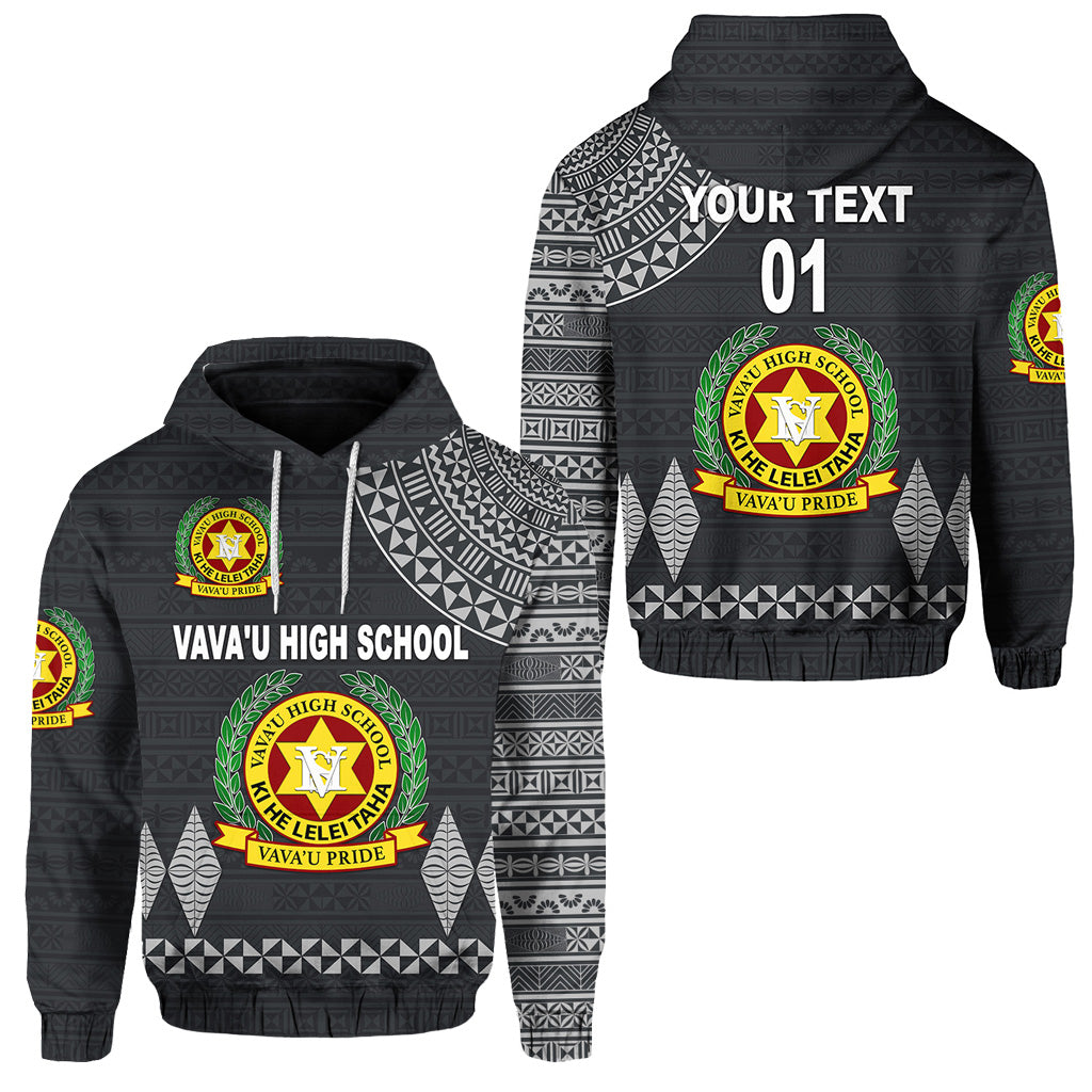 Custom Tonga Vavau High School Hoodie Simple Style Dark Grey LT8 - Polynesian Pride