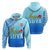 Nogu Suva Rugby Fiji Hoodie Tapa Blue LT4 Unisex Blue - Polynesian Pride