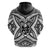 Custom Guam Rugby Zip Hoodie Polynesian Patterns White LT16 - Polynesian Pride