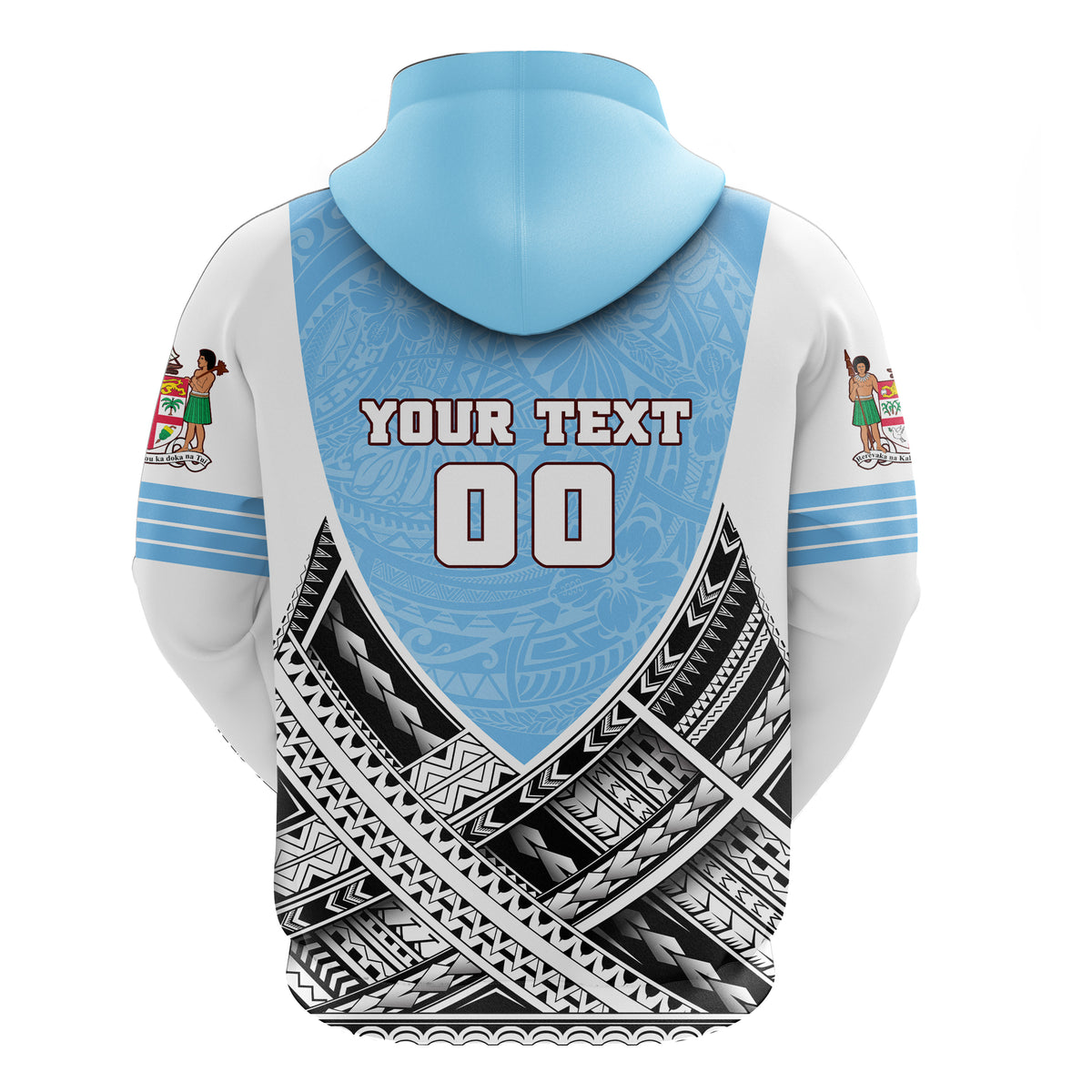 Custom Fiji Zip Hoodie Polynesian Sport Style LT16 - Polynesian Pride