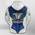 Custom American Samoa Rugby Hoodie Armor Style White - Polynesian Pride