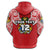 Custom Tonga Rugby Hoodie Royal Style - Polynesian Pride