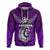 Custom Maori Aotearoa Manania Hoodie Simple Sport Style Purple LT16 - Polynesian Pride