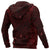 New Zealand Zip up Hoodie, Maori Gods Zipper Hoodie, Tumatauenga (God of War) Red - Polynesian Pride