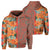 Tropical Polynesian Hawaiian Hoodie Haka Style Unisex Orange - Polynesian Pride