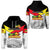 Papua New Guinea SP Hunters Hoodie Rugby Original Style White LT8 Unisex White - Polynesian Pride