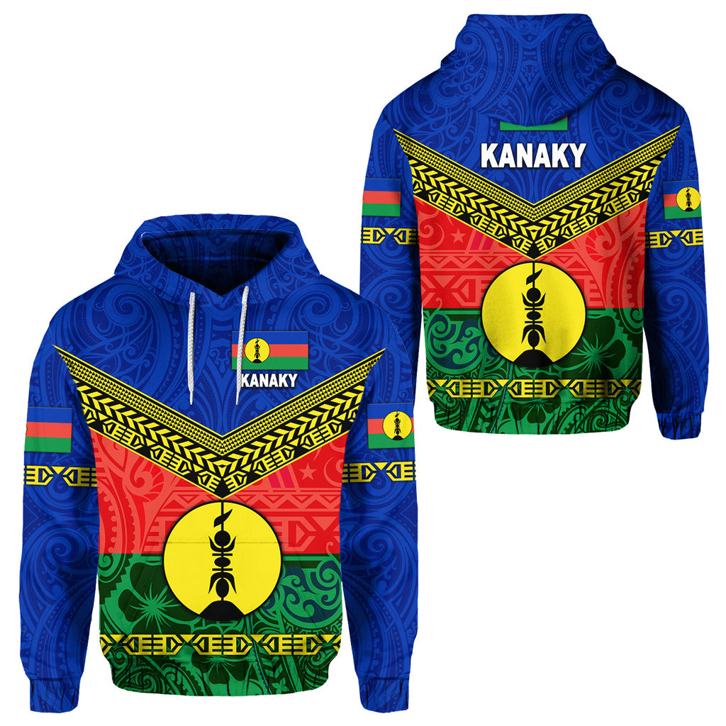 New Caledonia Kanaky Hoodie Kanaky Vibes LT8 Blue - Polynesian Pride