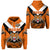 Papua New Guinea Lae Snax Tigers Hoodie Rugby Simple Style Orange LT8 Unisex Orange - Polynesian Pride