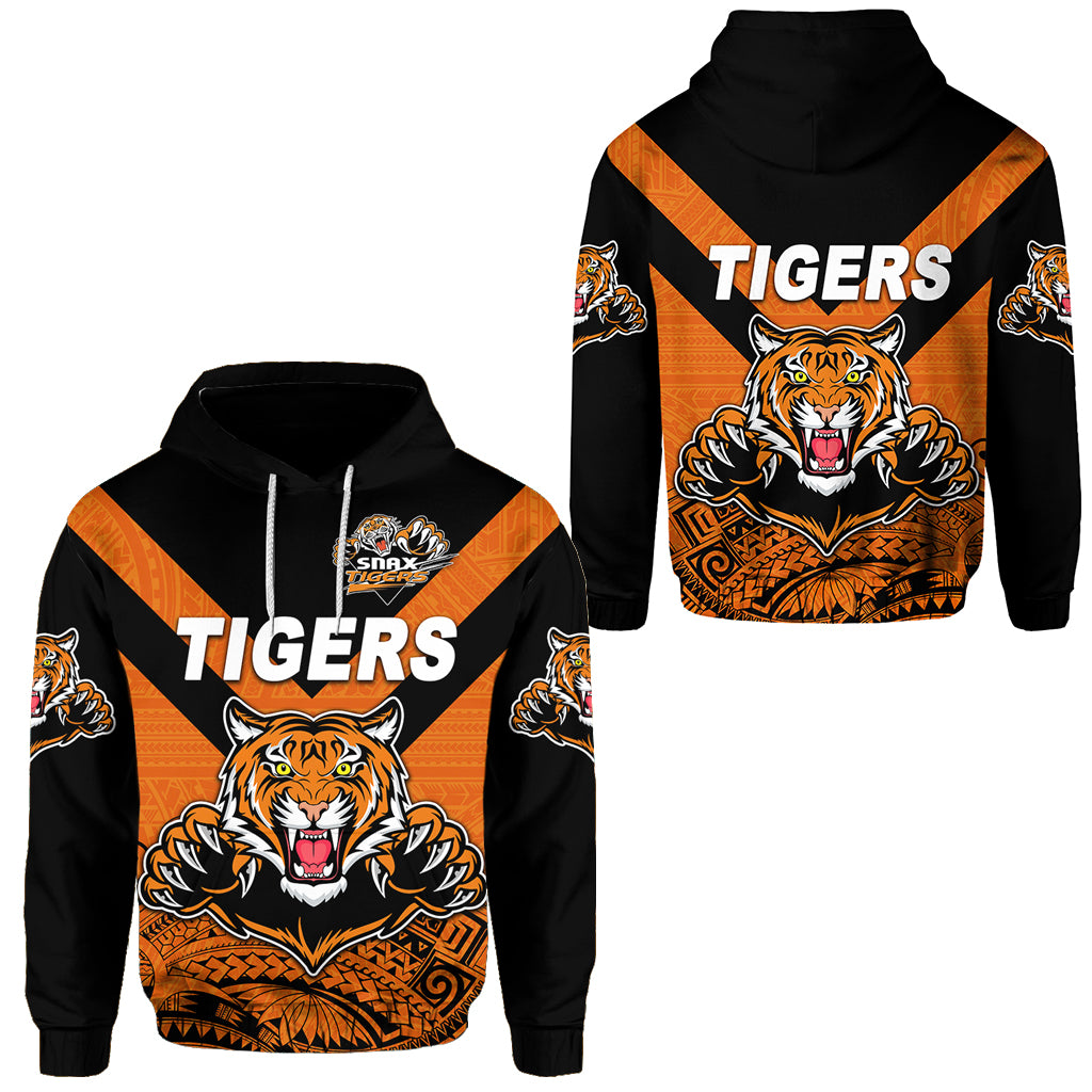 Papua New Guinea Lae Snax Tigers Hoodie Rugby Original Style Orange LT8 Unisex Orange - Polynesian Pride