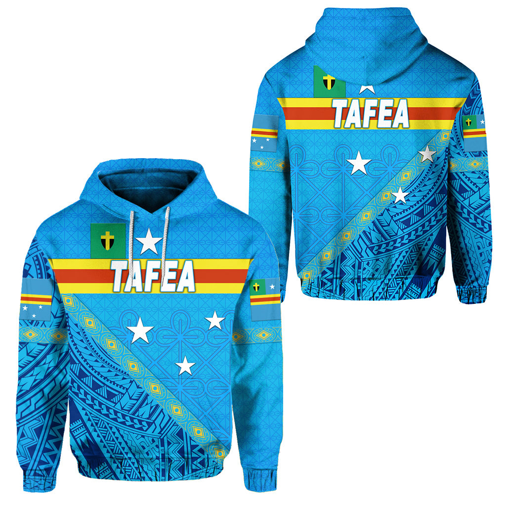 Tafea Province Hoodie Vanuatu Pattern Unique Style LT8 Blue - Polynesian Pride