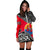 Tahiti Hoodie Dress - Tahiti Flag Fall In The Wave K9 - Polynesian Pride