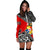 Tonga Hoodie Dress - Tonga Coat Of Arms Fall In The Wave K9 - Polynesian Pride