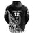 Custom Guam Rugby Zip Hoodie Polynesian Patterns Style Black LT16 - Polynesian Pride