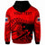 Samoa Custom Zip up Hoodie Dynamic Sport Style Red Color - Polynesian Pride