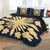 Hawaiian Royal Pattern Quilt Bed Set - Indigo - G2 Style - AH - Polynesian Pride