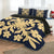 Hawaiian Royal Pattern Quilt Bed Set - Indigo - C2 Style - AH - Polynesian Pride