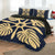 Hawaiian Royal Pattern Quilt Bed Set - Indigo - I3 Style - AH - Polynesian Pride