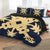 Hawaiian Royal Pattern Quilt Bed Set - Indigo - L2 Style - AH - Polynesian Pride