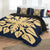 Hawaiian Royal Pattern Quilt Bed Set - Indigo - M2 Style - AH - Polynesian Pride