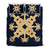 Hawaiian Royal Pattern Quilt Bed Set - Indigo - L2 Style - AH Indigo - Polynesian Pride