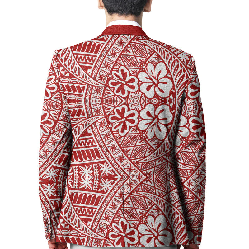 Tonga Blazer Kupesi Vibes - Red LT8 - Polynesian Pride