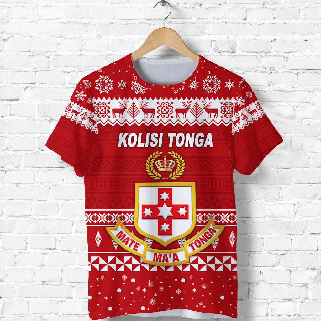 Kolisi Tonga College Christmas T Shirt Simple Style LT8 - Polynesian Pride