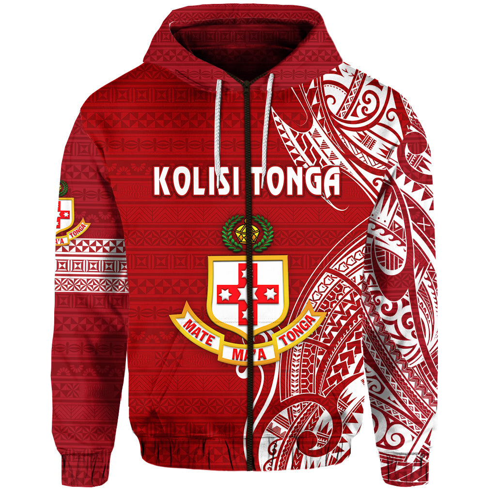 Kolisi Tonga Mate Maa Tonga Zip Hoodie Original LT8 - Polynesian Pride