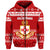 Kolisi Tonga College Christmas Zip Hoodie Simple Style LT8 - Polynesian Pride