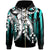 Kosrae Zip Hoodie Cyan Vertical Stripes Style Unisex Cyan - Polynesian Pride