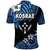 FSM Kosrae Polo Shirt Unique Vibes Blue LT8 - Polynesian Pride