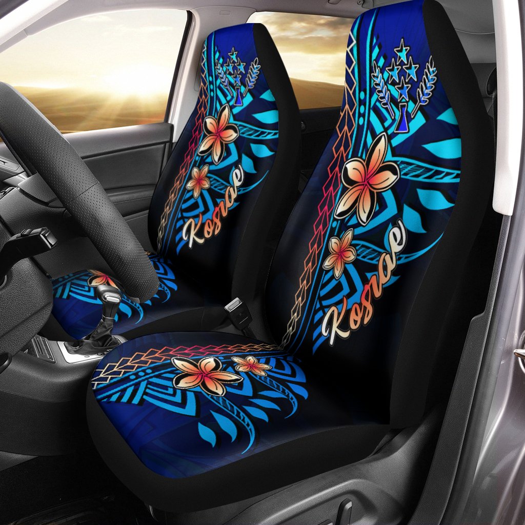 Kosrae Car Seat Covers - Vintage Tribal Mountain Universal Fit Vintage - Polynesian Pride