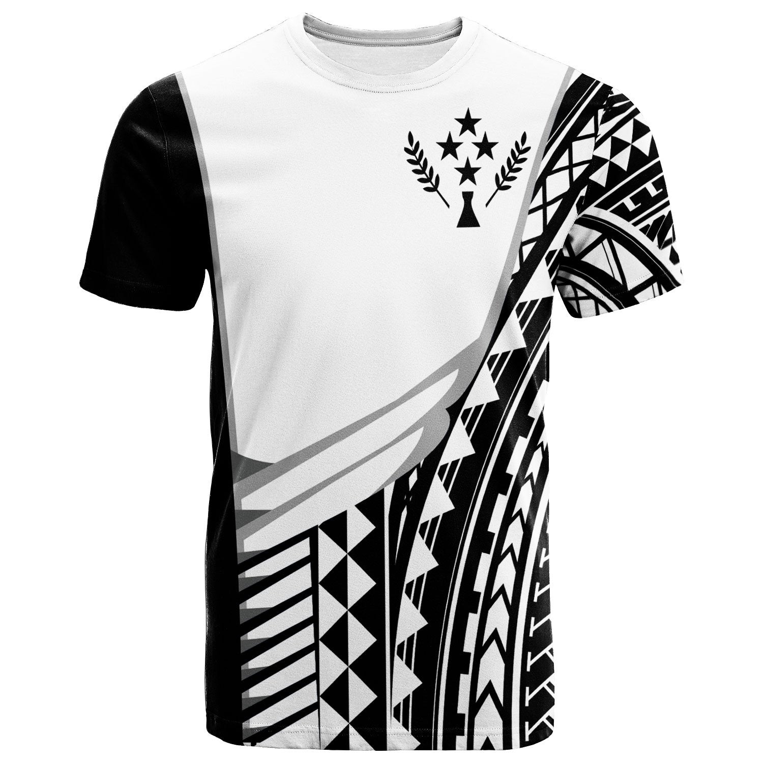 Kosrae Custom T Shirt Athletes Style Unisex White - Polynesian Pride