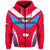 Papua New Guinea Bintangor Goroka Lahanis Zip Hoodie Rugby Original Style Red LT8 - Polynesian Pride