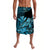 Hawaii Monk Seal Lavalava Polynesian Kakau With Kanaka Turquoise LT14 Turquoise - Polynesian Pride